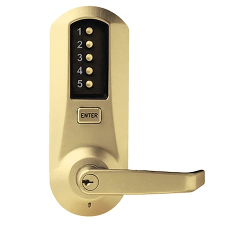Dormakaba Cylindrical Combination Lever Lock, 2-3/4-in Backset, 1/2-in Throw Latch, KIL, Schlage C Keyway 5021XSWL-04-41